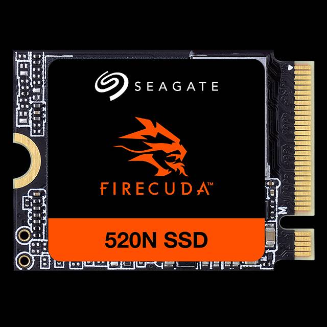 Seagate FireCuda 520N SSD 1TB SSD - M.2 2230-S2, PCIe Gen4 ×4 NVMe 1.4,  speeds up to 4800MB/s, Compatible with Steam Deck, Microsoft® Surface,  Laptop