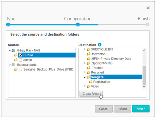 Settings selection