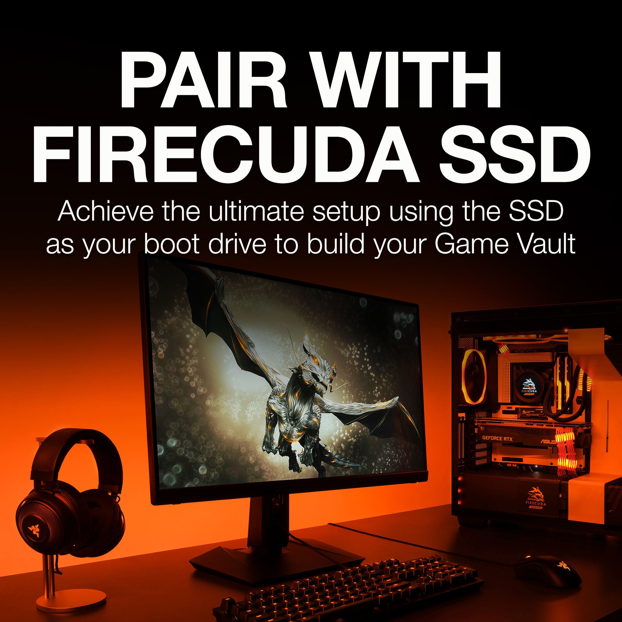 Seagate FireCuda Gaming Hub 8 To - Disque dur externe - Garantie 3 ans LDLC