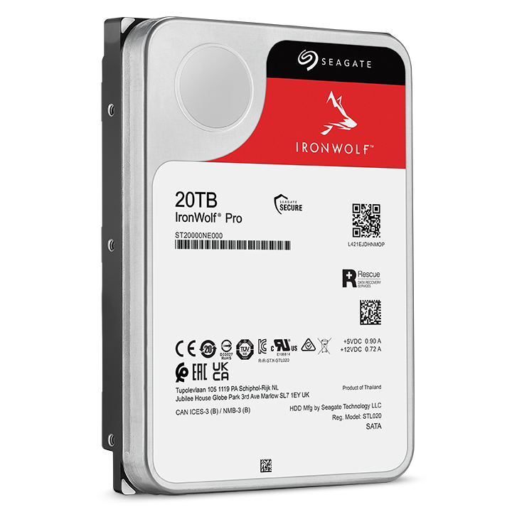 Seagate IronWolf 3.5 データ復旧3年付 8TB 内蔵HDD(CMR) 3年 24時間稼動 PC NAS 用 RVセンサーS  内蔵型ハードディスクドライブ